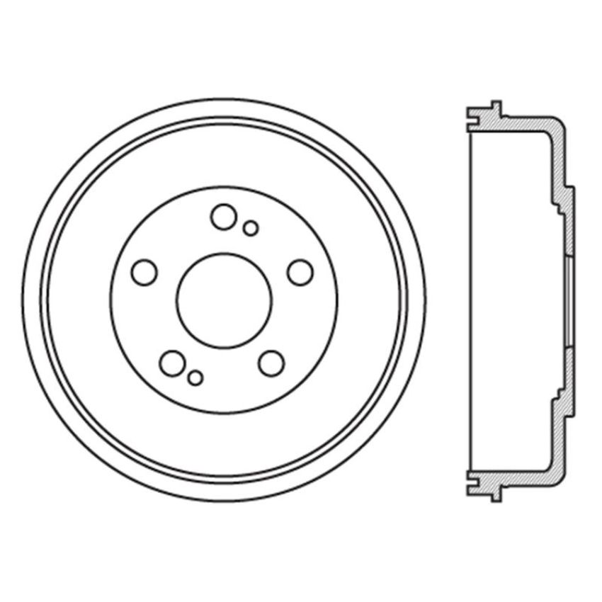 CENTRIC PARTS 122.44049 Centric Premium Brake Drum