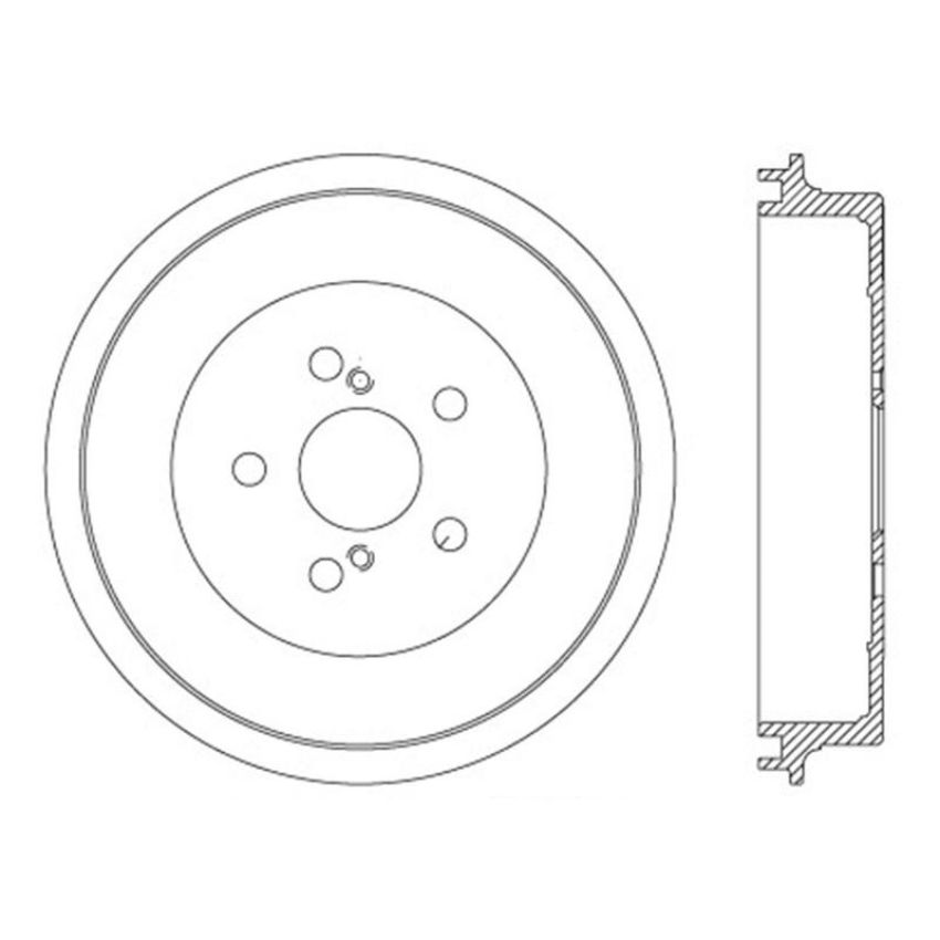 CENTRIC PARTS 122.44051 Centric Premium Brake Drum