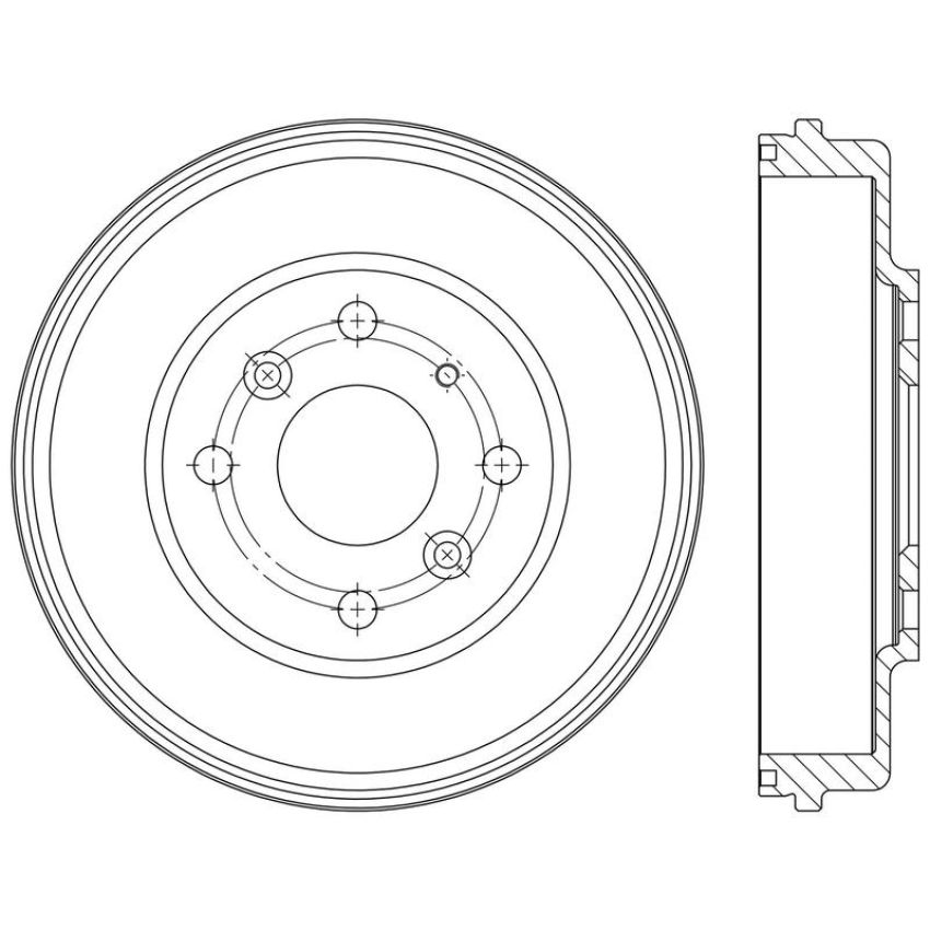 CENTRIC PARTS 122.44054 Centric Premium Brake Drum