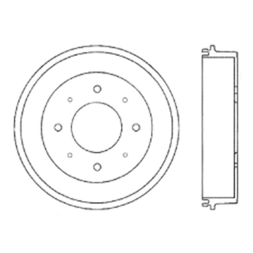 CENTRIC PARTS 122.45002 Centric Premium Brake Drum