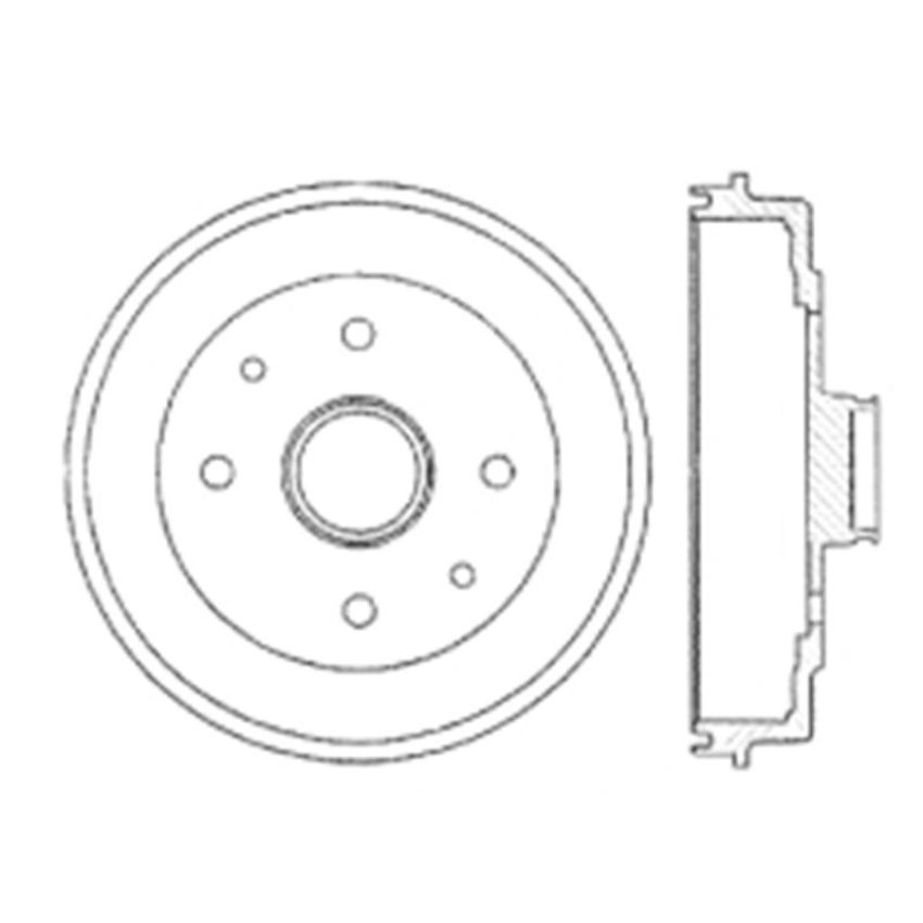 CENTRIC PARTS 122.45003 Centric Premium Brake Drum