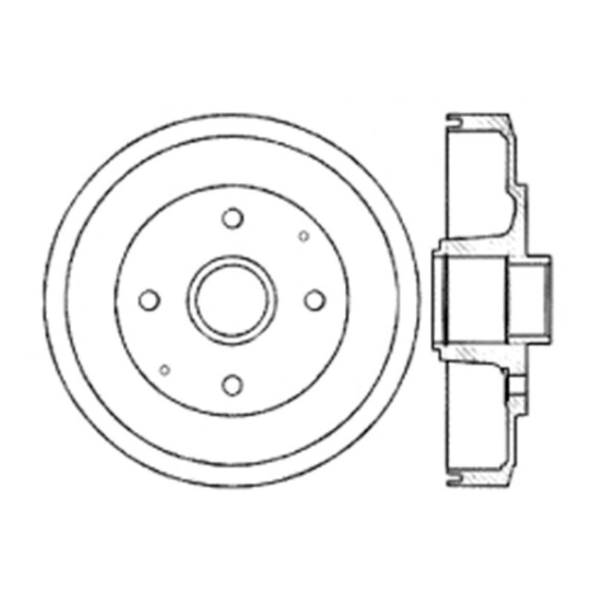 CENTRIC PARTS 122.45008 Centric Premium Brake Drum