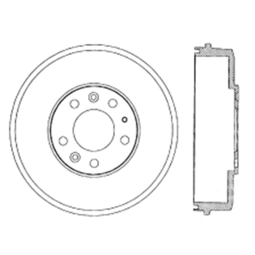 CENTRIC PARTS 122.45022 Centric Premium Brake Drum