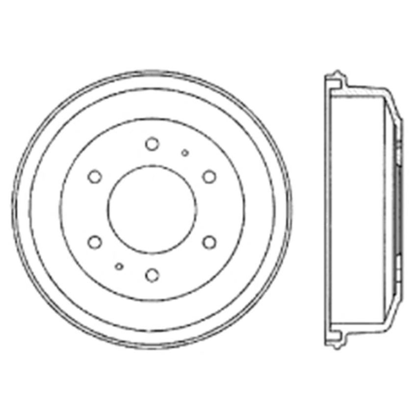 CENTRIC PARTS 122.46001 Centric Premium Brake Drum