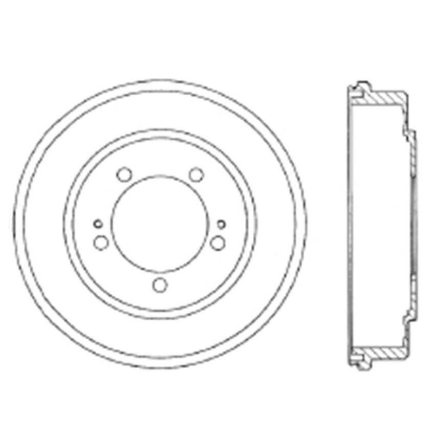 CENTRIC PARTS 122.46018 Centric Premium Brake Drum
