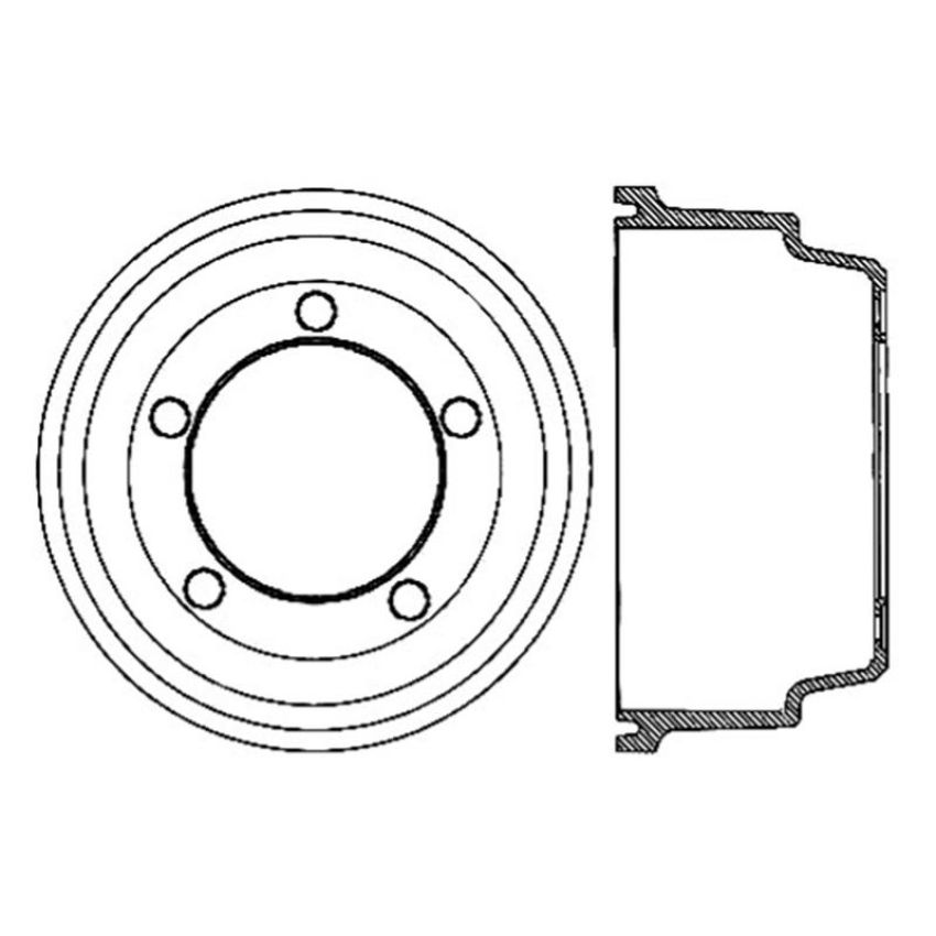 CENTRIC PARTS 122.76003 Centric Premium Brake Drum