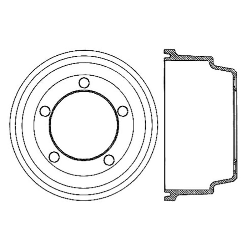 CENTRIC PARTS 122.76004 Centric Premium Brake Drum