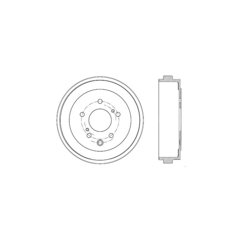 CENTRIC PARTS 123.42031 C-Tek Standard Brake Drum