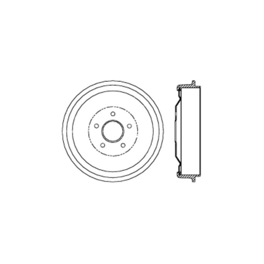 CENTRIC PARTS 123.63044 C-Tek Standard Brake Drum