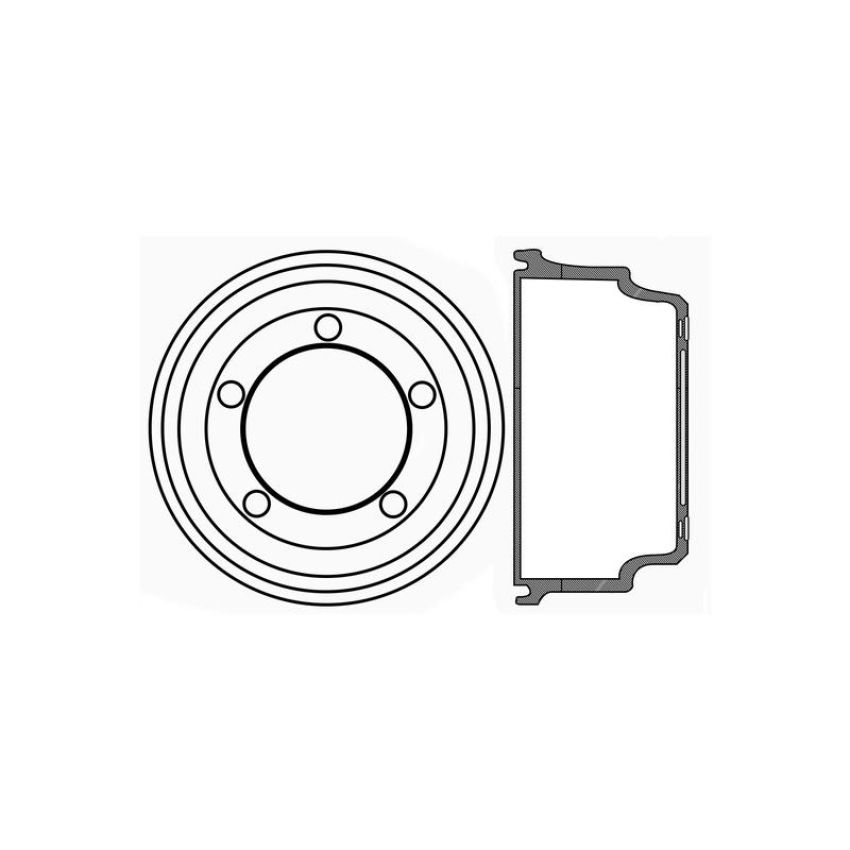 CENTRIC PARTS 123.67004 C-Tek Standard Brake Drum
