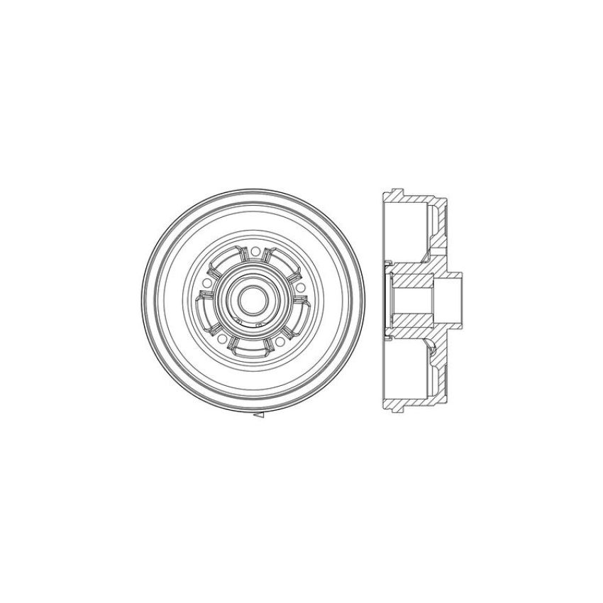 CENTRIC PARTS 123.99027 C-Tek Standard Brake Drum