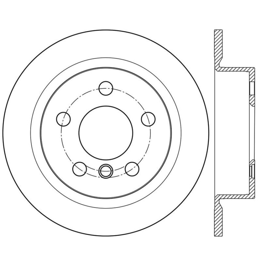 CENTRIC PARTS 125.34159 Centric Premium High Carbon Alloy Brake Rotor