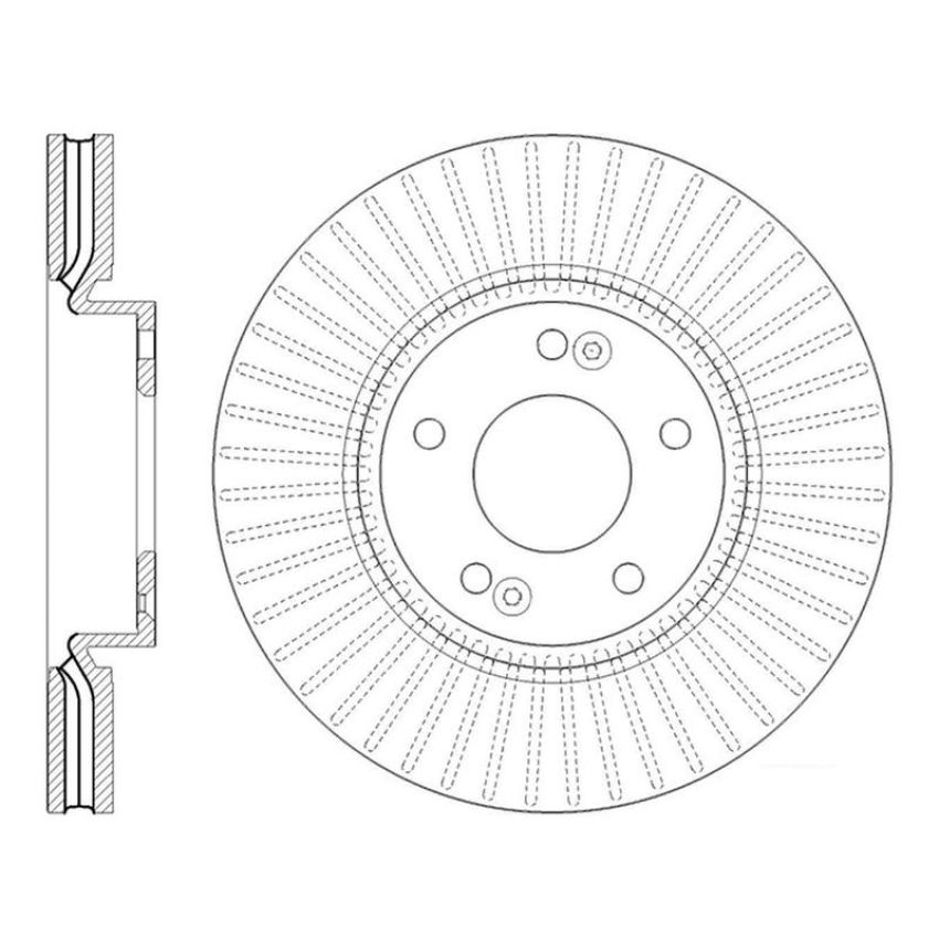 CENTRIC PARTS 125.50032 Centric Premium High Carbon Alloy Brake Rotor