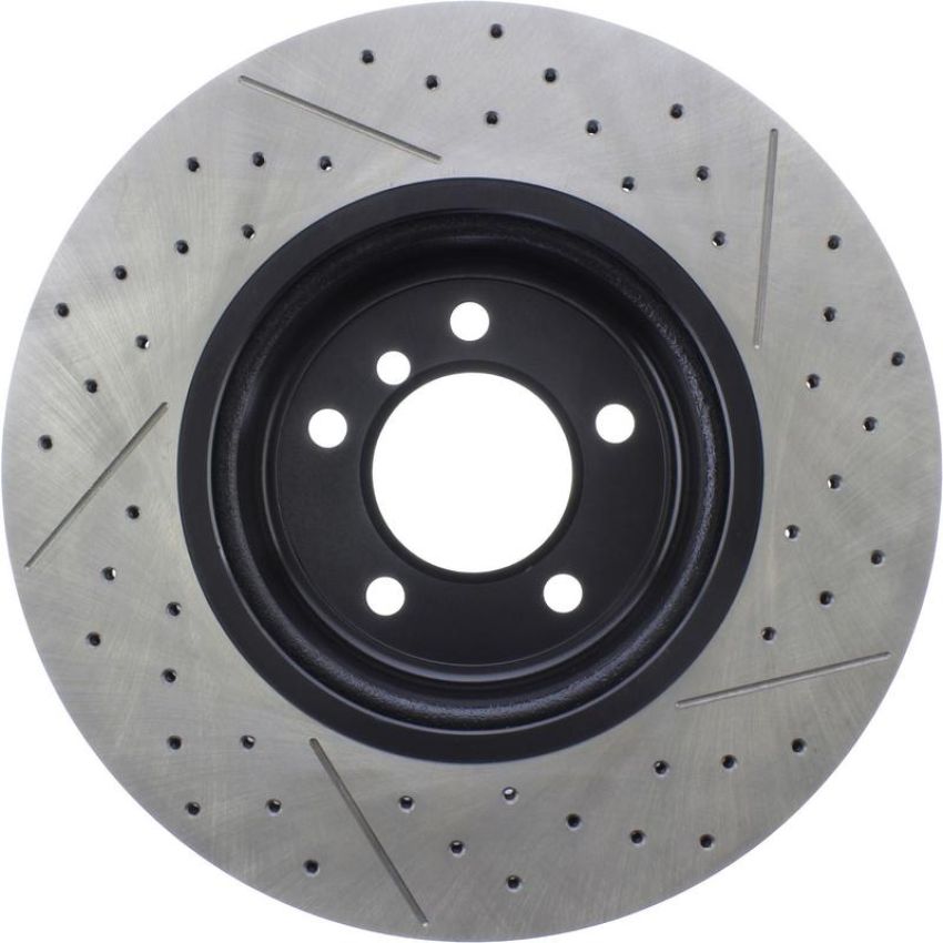 CENTRIC PARTS 127.34104 Centric Premium OE Style Drilled and Slotted Brake Rotor