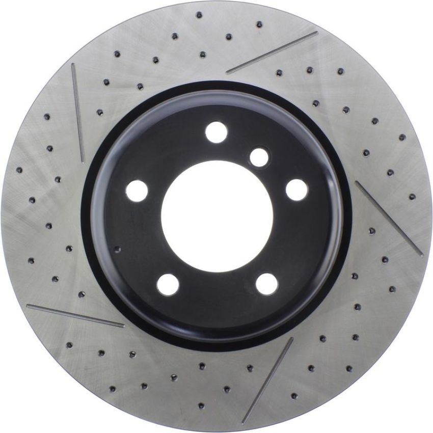 CENTRIC PARTS 127.34104 Centric Premium OE Style Drilled and Slotted Brake Rotor