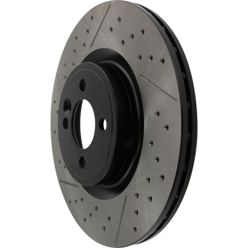 CENTRIC PARTS 127.34114 Centric Premium OE Style Drilled and Slotted Brake Rotor