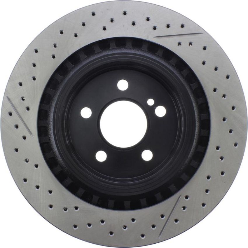 CENTRIC PARTS 127.35119 Centric Premium OE Style Drilled and Slotted Brake Rotor
