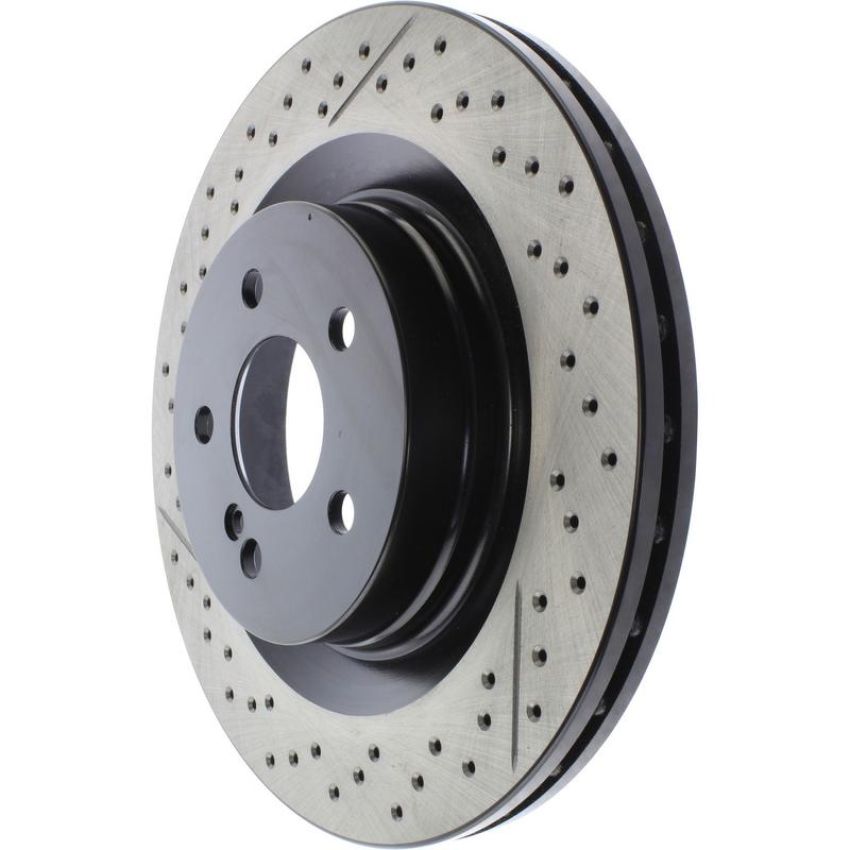 CENTRIC PARTS 127.35119 Centric Premium OE Style Drilled and Slotted Brake Rotor