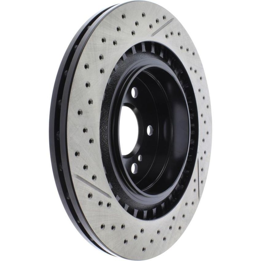 CENTRIC PARTS 127.35119 Centric Premium OE Style Drilled and Slotted Brake Rotor