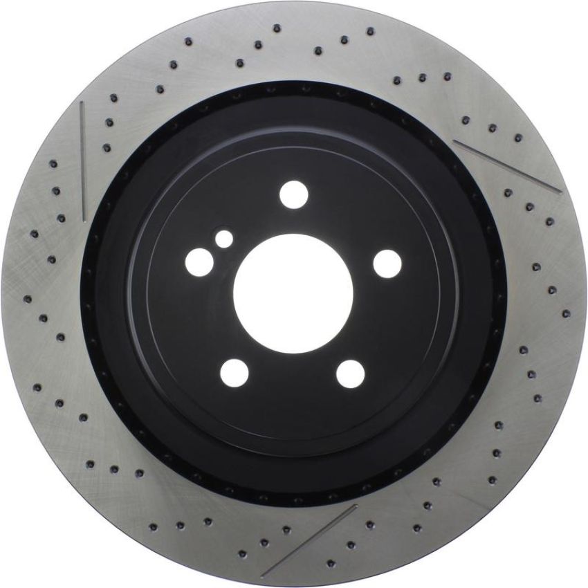 CENTRIC PARTS 127.35121 Centric Premium OE Style Drilled and Slotted Brake Rotor