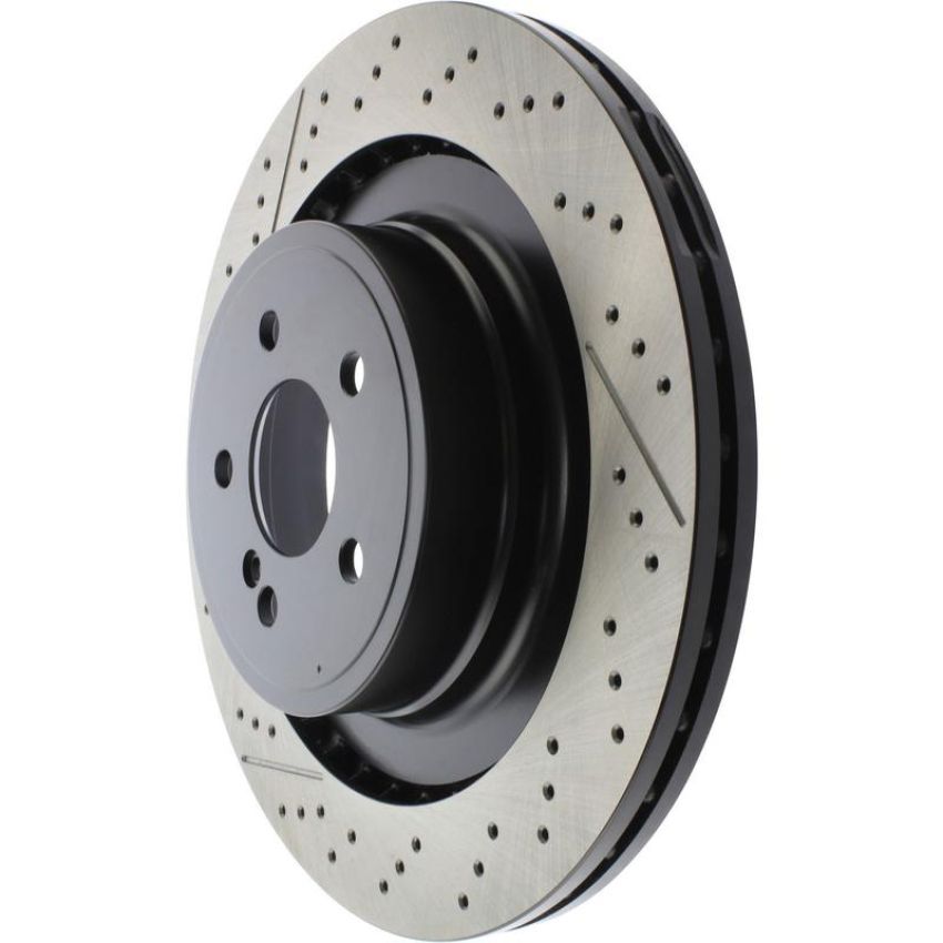 CENTRIC PARTS 127.35121 Centric Premium OE Style Drilled and Slotted Brake Rotor