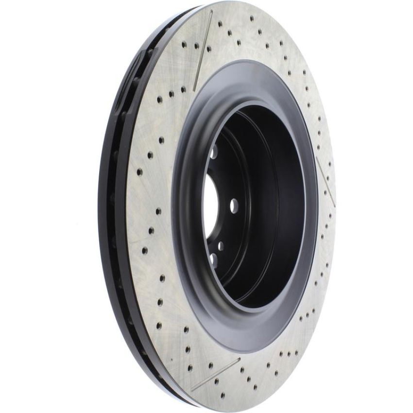 CENTRIC PARTS 127.35121 Centric Premium OE Style Drilled and Slotted Brake Rotor