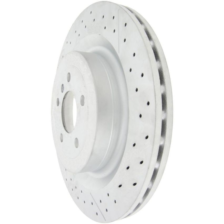 CENTRIC PARTS 127.35129 Centric Premium OE Style Drilled and Slotted Brake Rotor