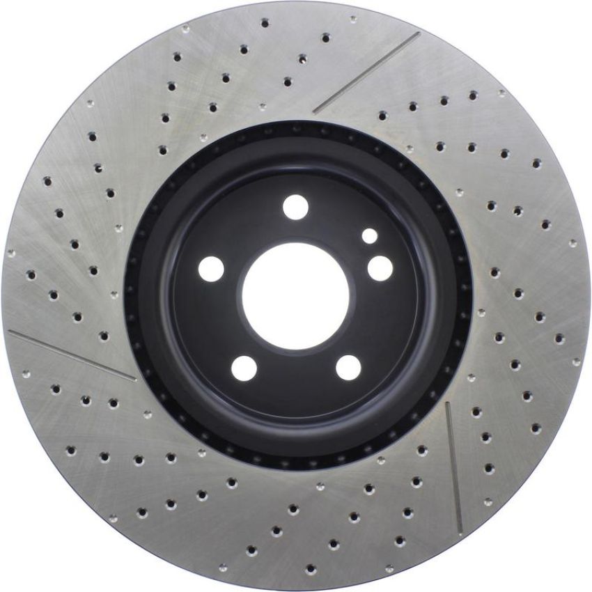 CENTRIC PARTS 127.35158 Centric Premium OE Style Drilled and Slotted Brake Rotor