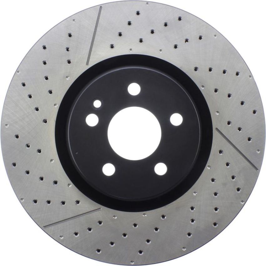 CENTRIC PARTS 127.35158 Centric Premium OE Style Drilled and Slotted Brake Rotor