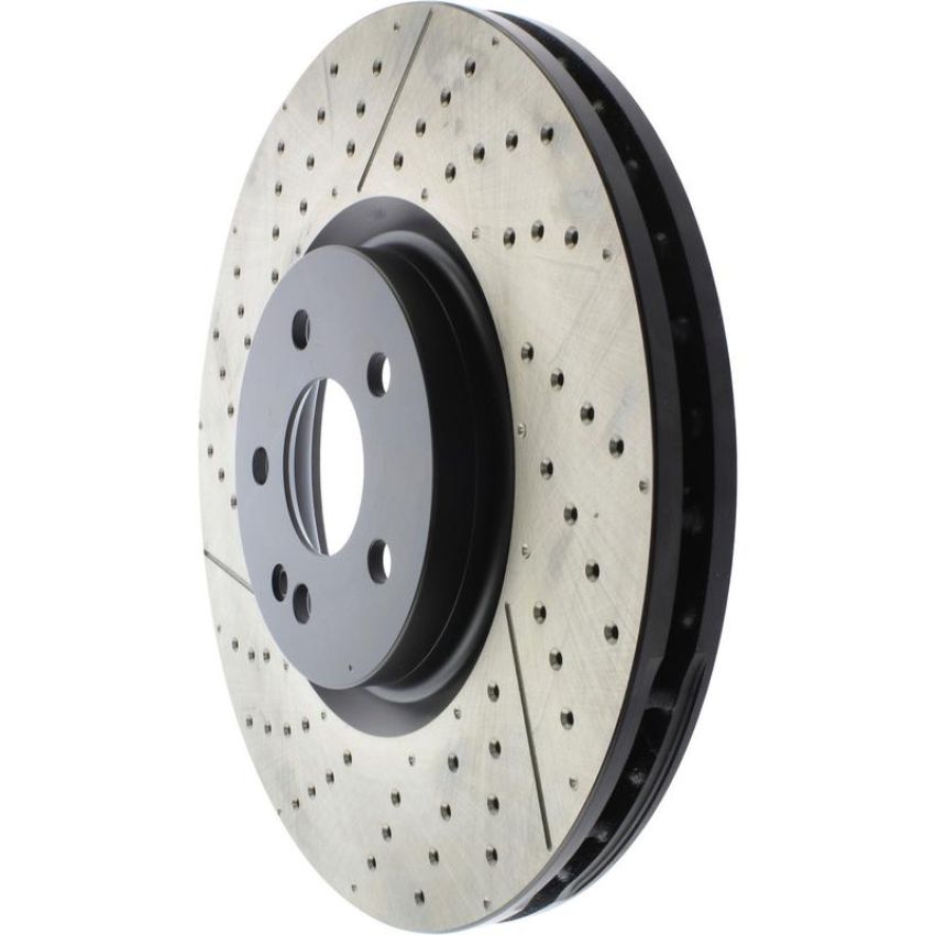 CENTRIC PARTS 127.35158 Centric Premium OE Style Drilled and Slotted Brake Rotor
