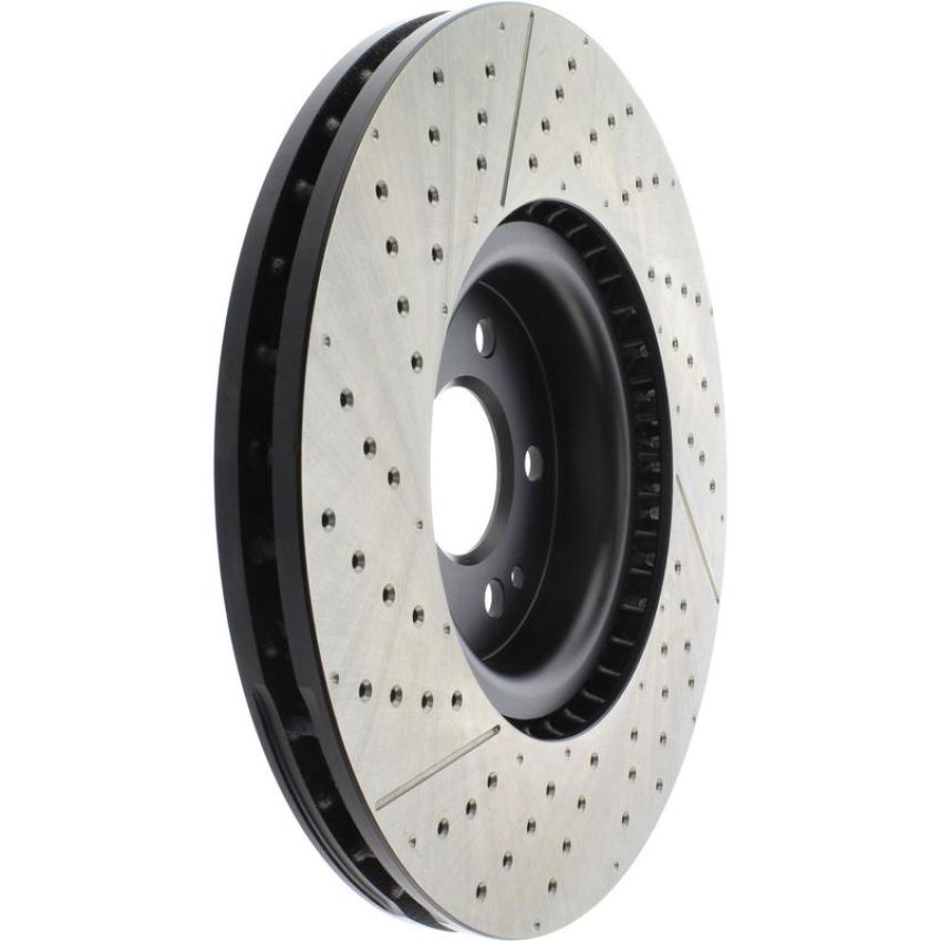 CENTRIC PARTS 127.35158 Centric Premium OE Style Drilled and Slotted Brake Rotor