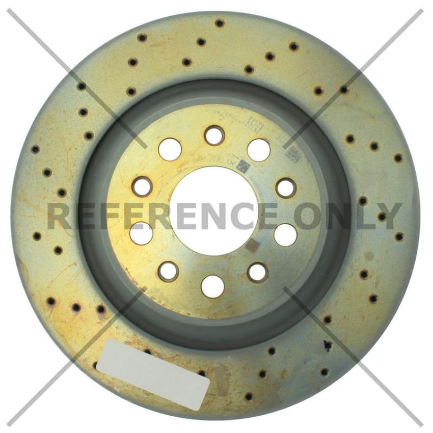 CENTRIC PARTS 128.07011 Centric Premium OE Style Drilled Brake Rotor