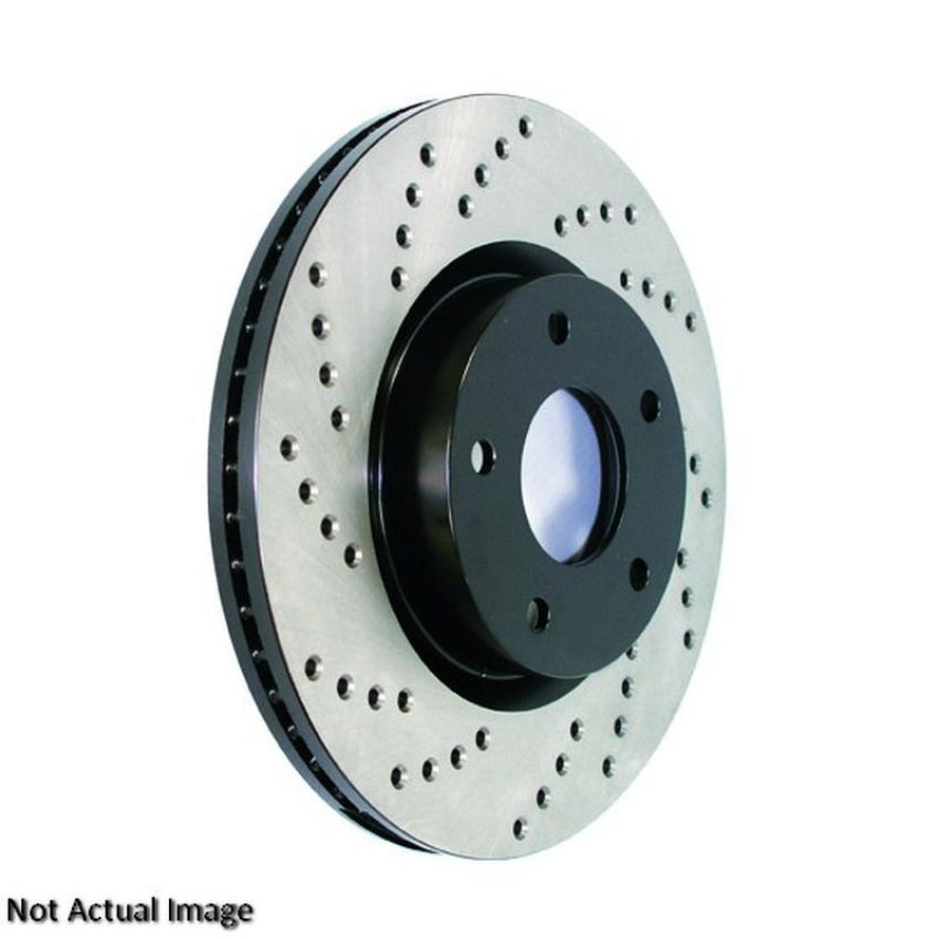 CENTRIC PARTS 128.37059 Centric Premium OE Style Drilled Brake Rotor