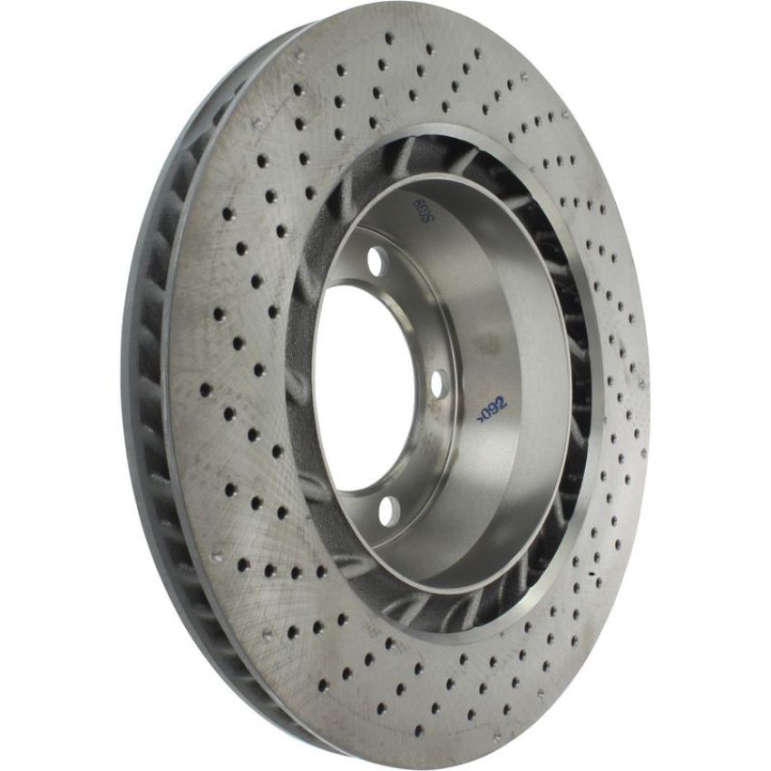 CENTRIC PARTS 128.37091 Centric Premium OE Style Drilled Brake Rotor