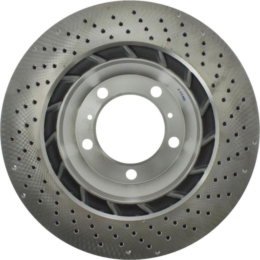 CENTRIC PARTS 128.37092 Centric Premium OE Style Drilled Brake Rotor