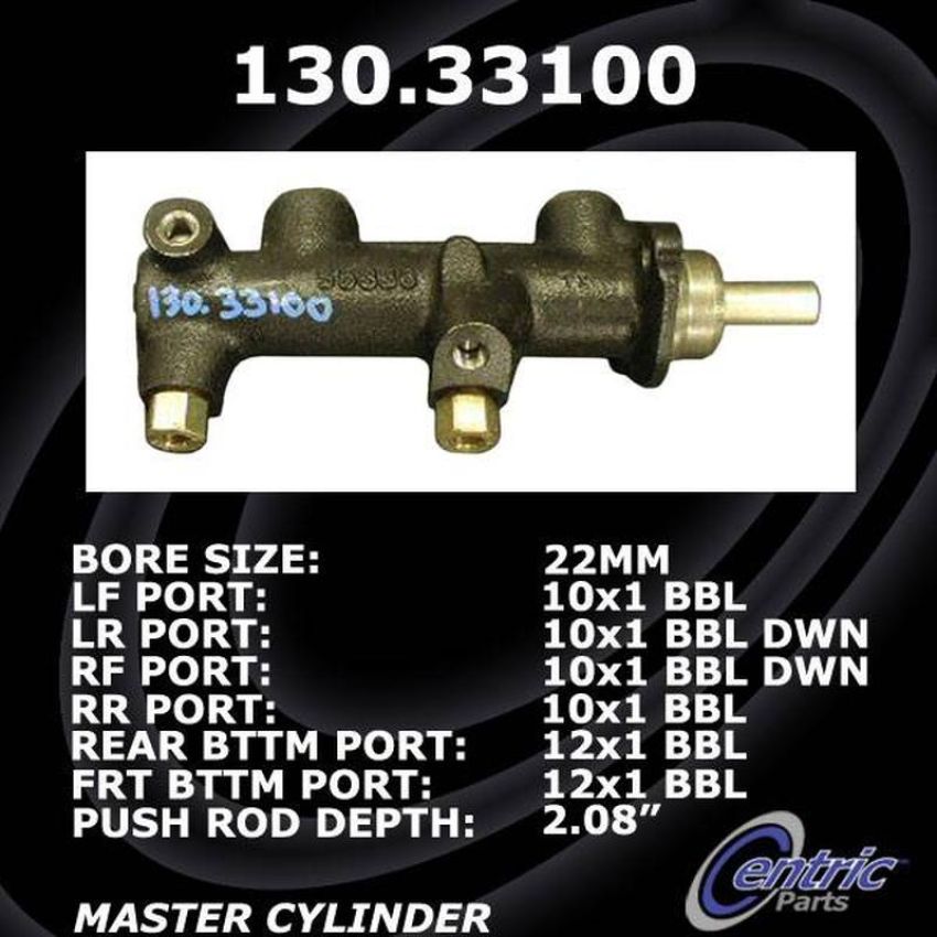 CENTRIC PARTS 130.33100 Centric Premium Brake Master Cylinder