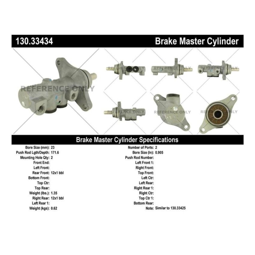 CENTRIC PARTS 130.33434 Centric Premium Brake Master Cylinder