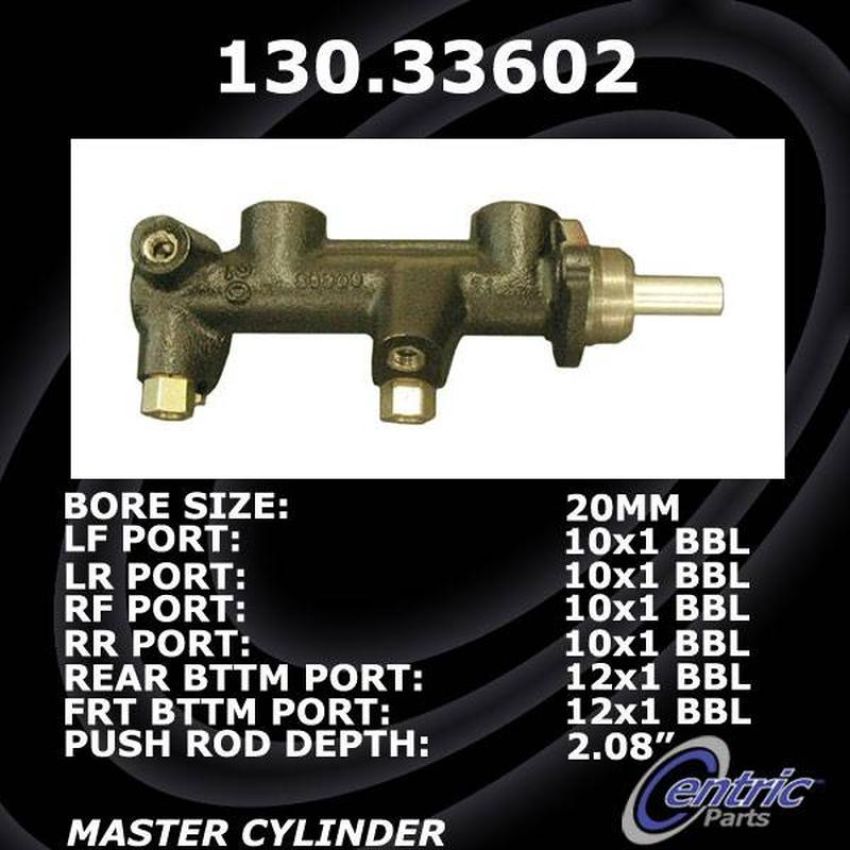 CENTRIC PARTS 130.33602 Centric Premium Brake Master Cylinder