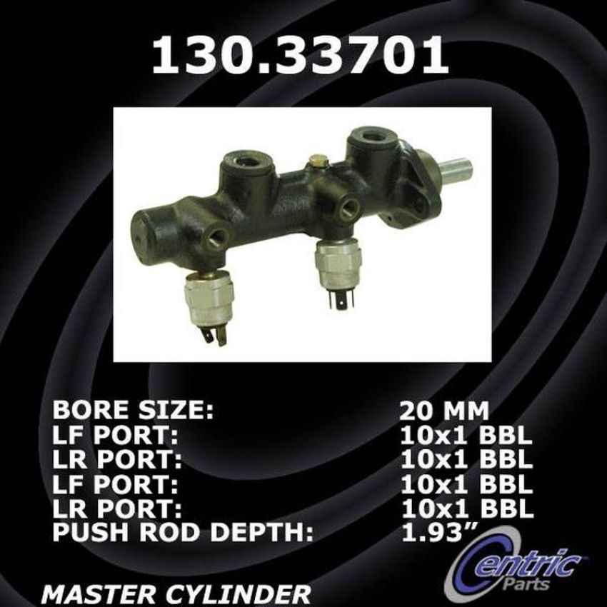 CENTRIC PARTS 130.33701 Centric Premium Brake Master Cylinder