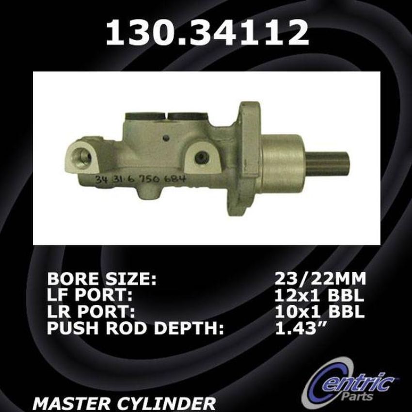 CENTRIC PARTS 130.34112 Centric Premium Brake Master Cylinder