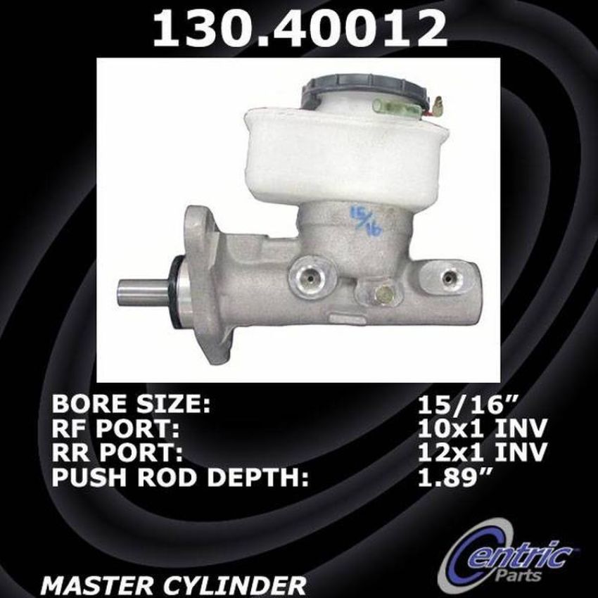 CENTRIC PARTS 130.40012 Centric Premium Brake Master Cylinder