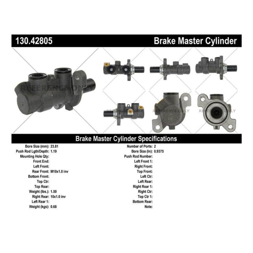 CENTRIC PARTS 130.42805 Centric Premium Brake Master Cylinder