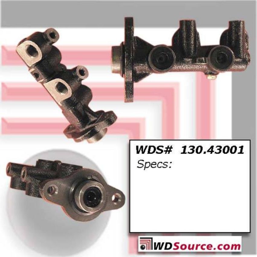 CENTRIC PARTS 130.43001 Centric Premium Brake Master Cylinder