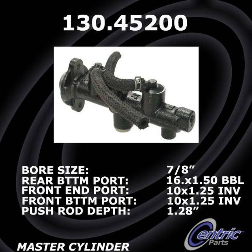 CENTRIC PARTS 130.45200 Centric Premium Brake Master Cylinder