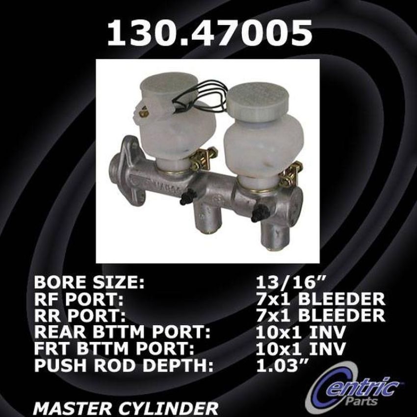CENTRIC PARTS 130.47005 Centric Premium Brake Master Cylinder