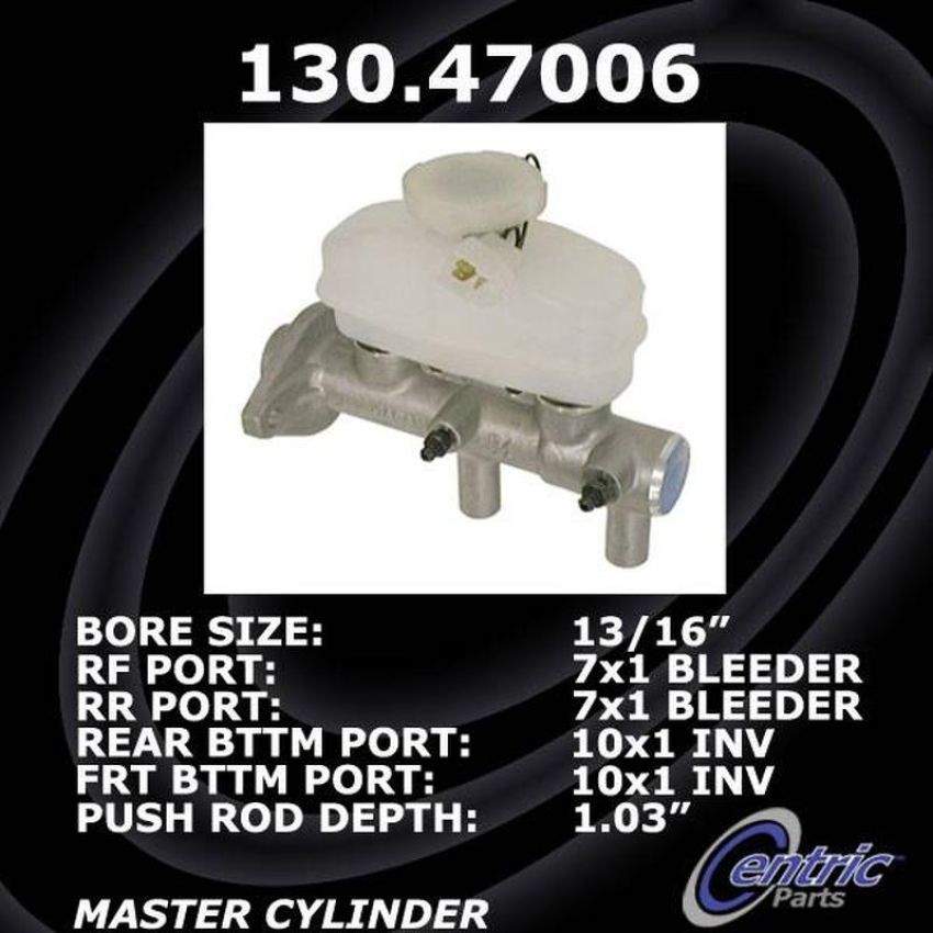 CENTRIC PARTS 130.47006 Centric Premium Brake Master Cylinder