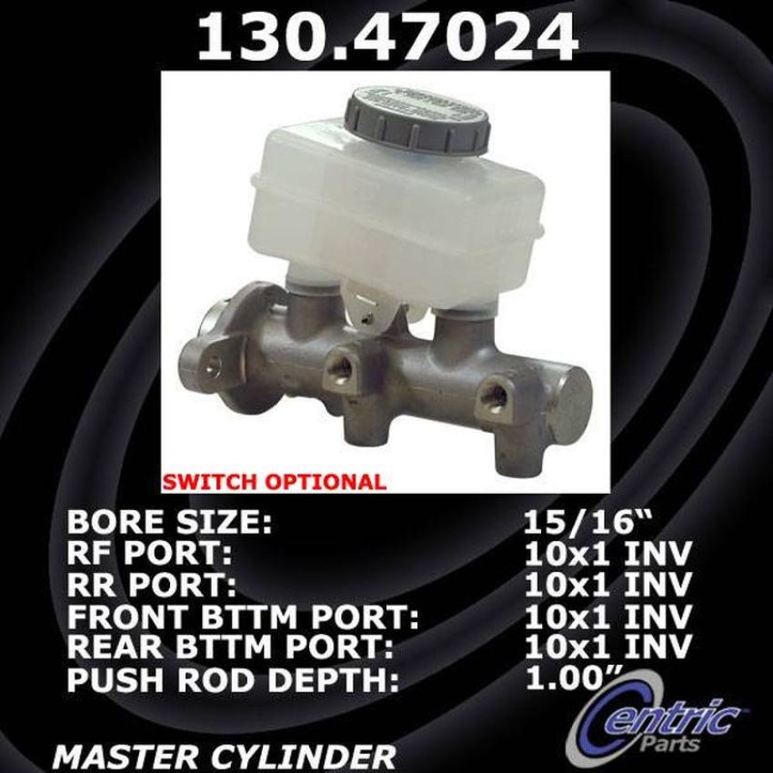 CENTRIC PARTS 130.47024 Centric Premium Brake Master Cylinder