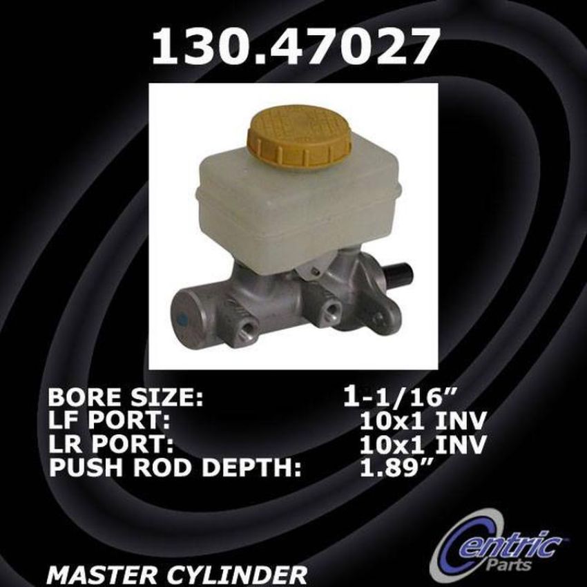CENTRIC PARTS 130.47027 Centric Premium Brake Master Cylinder