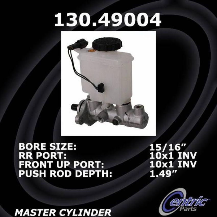 CENTRIC PARTS 130.49004 Centric Premium Brake Master Cylinder