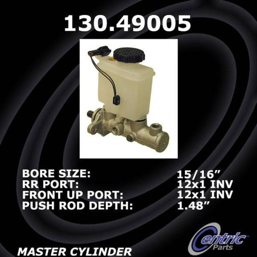 CENTRIC PARTS 130.49005 Centric Premium Brake Master Cylinder